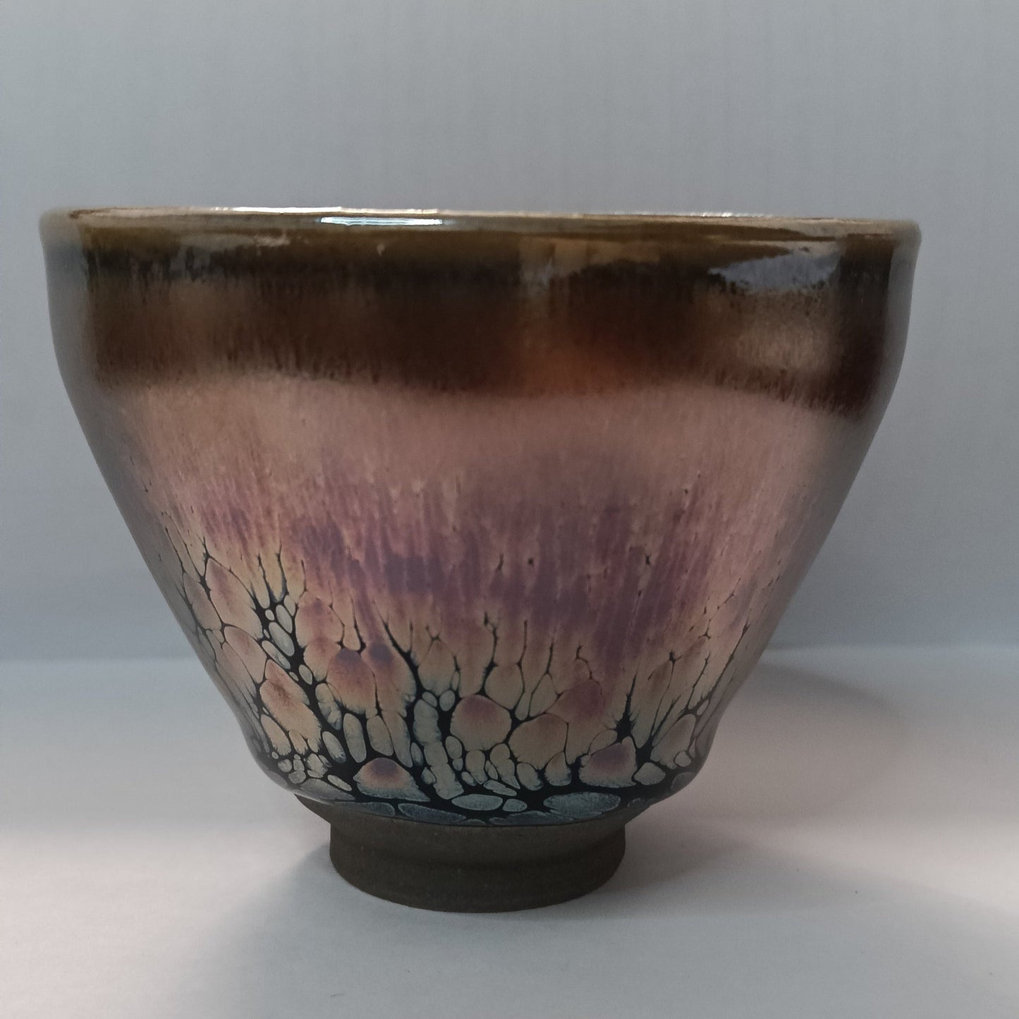 Premium Jianzhan (Tenmoku) Tea Bowls, Jian Ware, Golden Aurora 建盏 品茗茶碗 彩金小束口盏 - OVP Tea