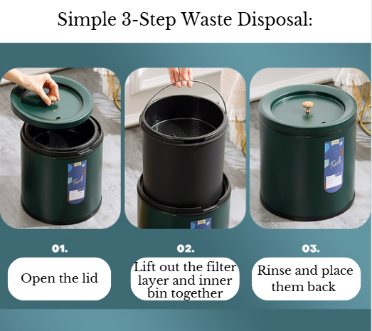Elegant Stainless Steel Tea Residue & Wastewater Bin Product Description - OVP Tea