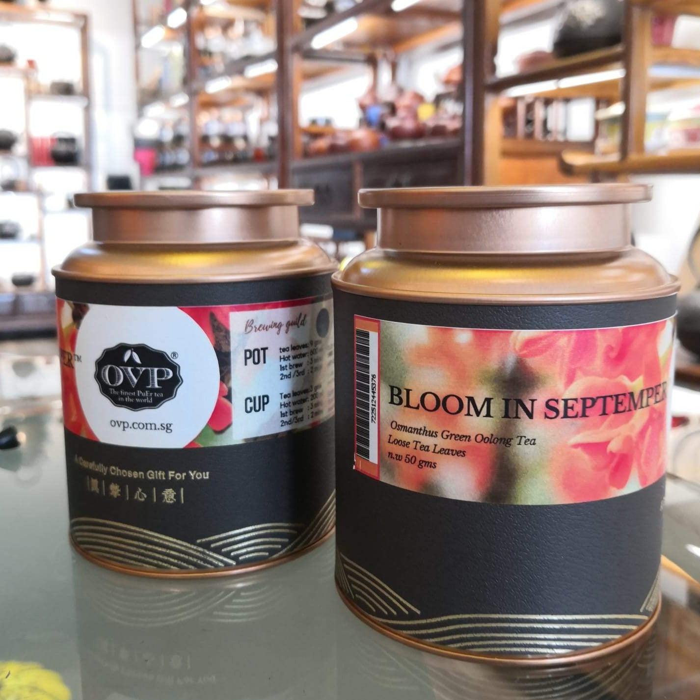 Bloom in September Old Village Osmanthus Green Oolong Tea (Tie Guan Yin) Loose Tea Leaves - OVP Tea
