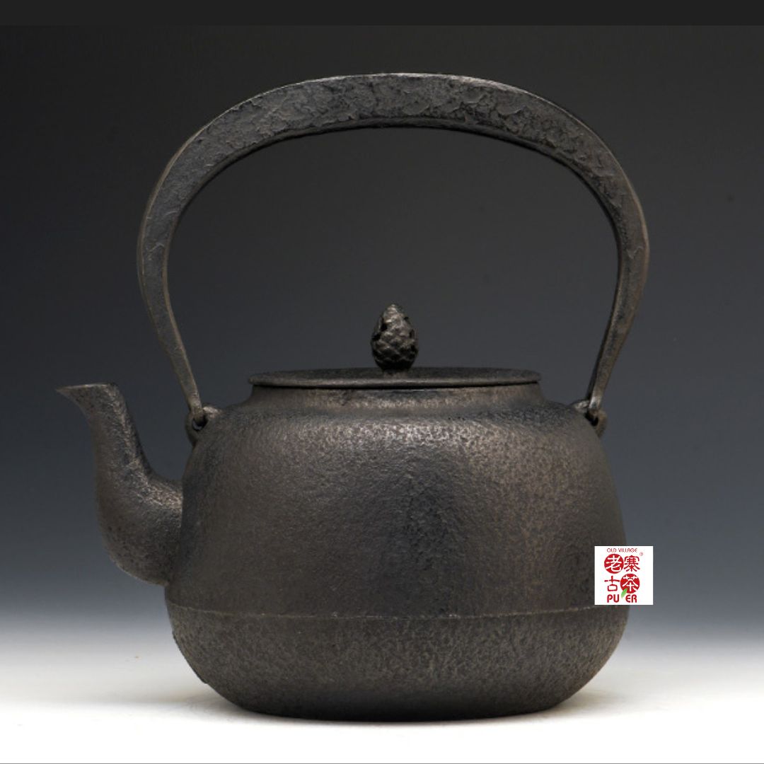 Kokonoe Gata Shape Japan Tetsubin Iron Kettle by Koizumi Nizaemon XI