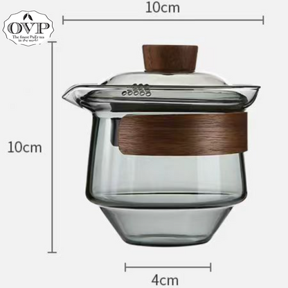 Borosilicate glass Tea Brewing Set 2-in-1 (250ml) - OVP Tea