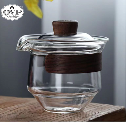 Borosilicate glass Tea Brewing Set 2-in-1 (250ml) - OVP Tea