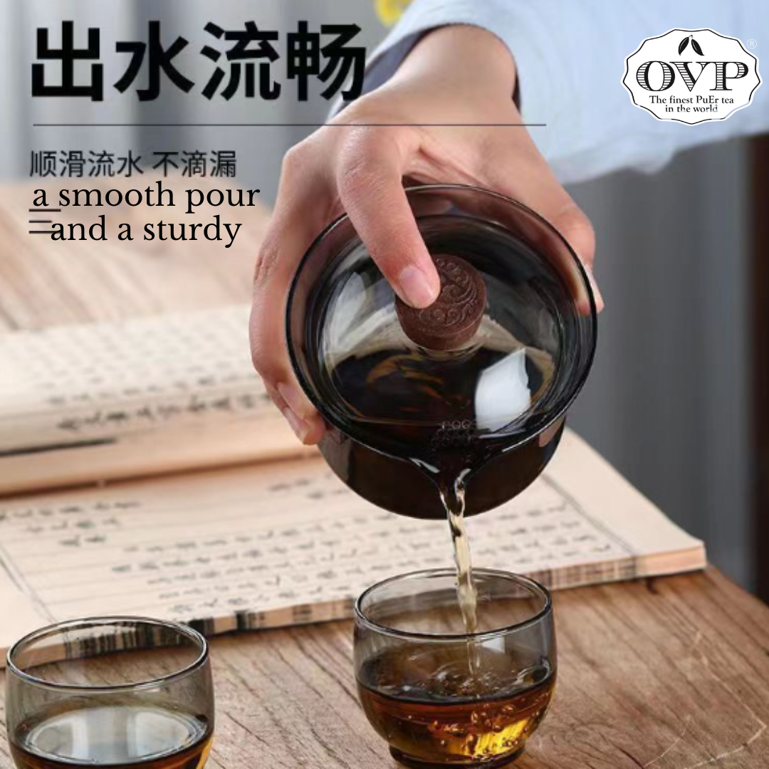 Borosilicate glass Tea Brewing Set 2-in-1 (250ml) - OVP Tea