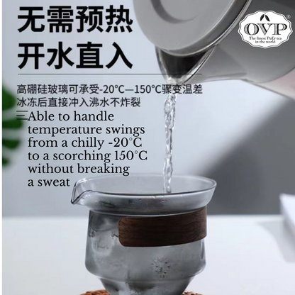 Borosilicate glass Tea Brewing Set 2-in-1 (250ml) - OVP Tea