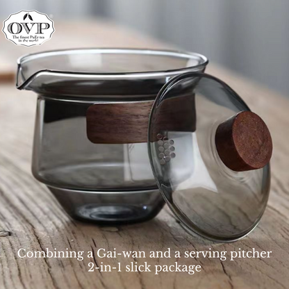 Borosilicate glass Tea Brewing Set 2-in-1 (250ml) - OVP Tea