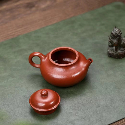Zisha teapot RONG TIAN, handmade by artist Level 3, YANG Fei（L3-2021）Zhu Ni - OVP Tea