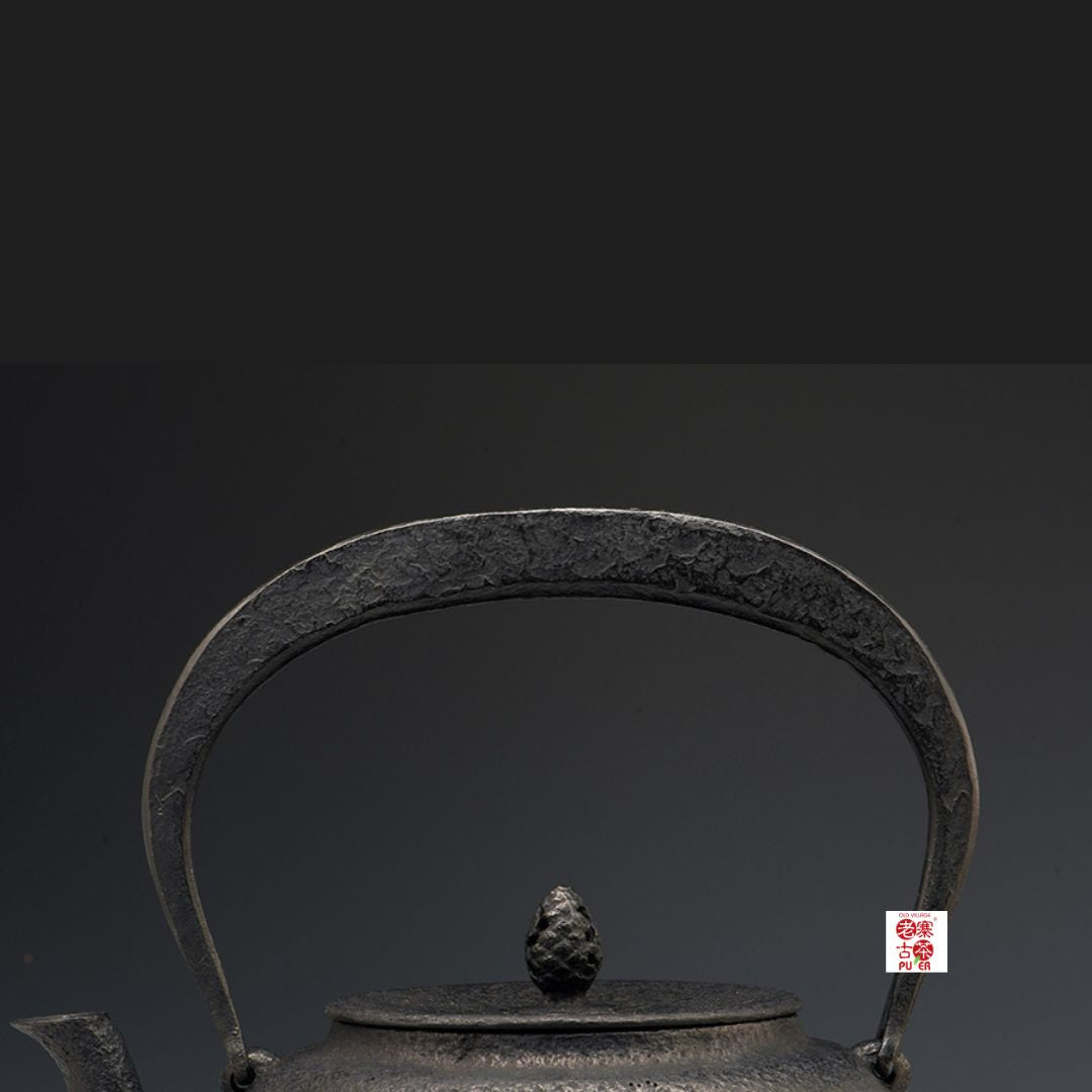 Kokonoe Gata Shape Japan Tetsubin Iron Kettle by Koizumi Nizaemon XI