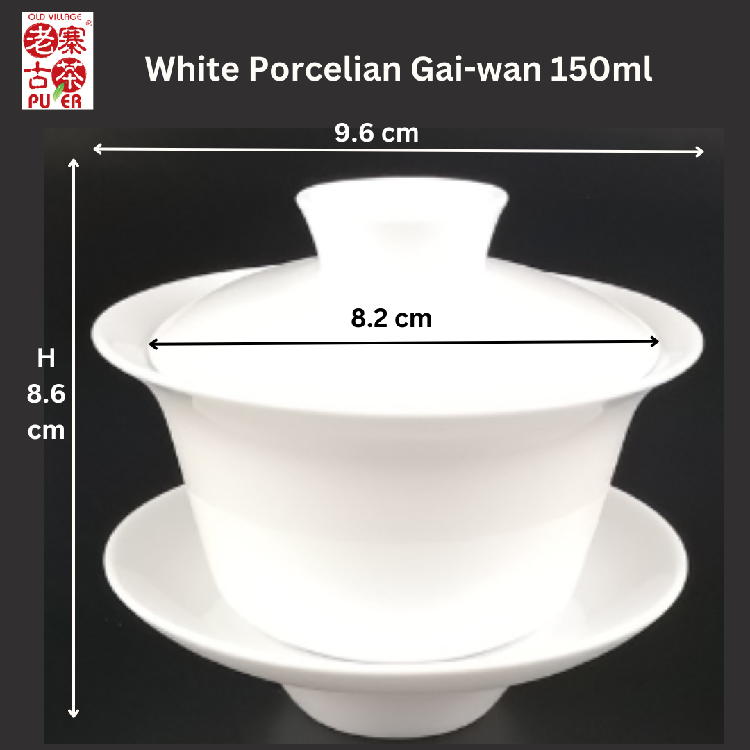 OVP No-Burn Porcelian Gaiwan – Flared Rim, Smart Airflow, Effortless Control - OVP Tea