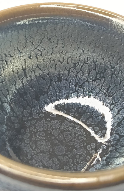 Premium Jianzhan (Tenmoku) Tea Bowls, Jian Ware, Celestial Serenity 建盏 品茗茶碗 小圆满 束口盏 - OVP Tea