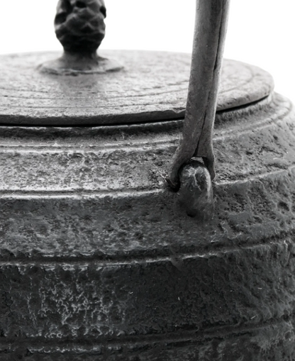 Mentori Tamabuchi Higashiyama Gata Shape Japan Tetsubin Iron Kettle by Koizumi Nizaemon XI