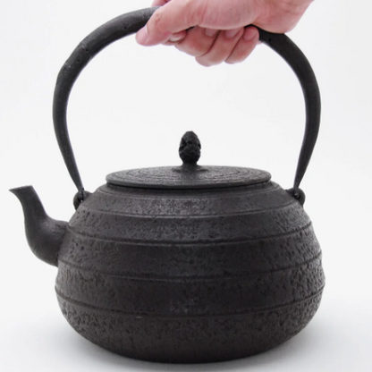 Mentori Tamabuchi Higashiyama Gata Shape Japan Tetsubin Iron Kettle by Koizumi Nizaemon XI