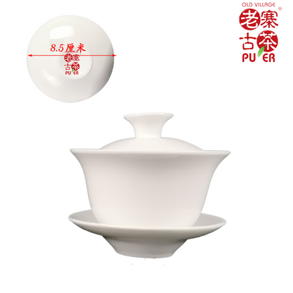 OVP No-Burn Porcelian Gaiwan – Flared Rim, Smart Airflow, Effortless Control - OVP Tea