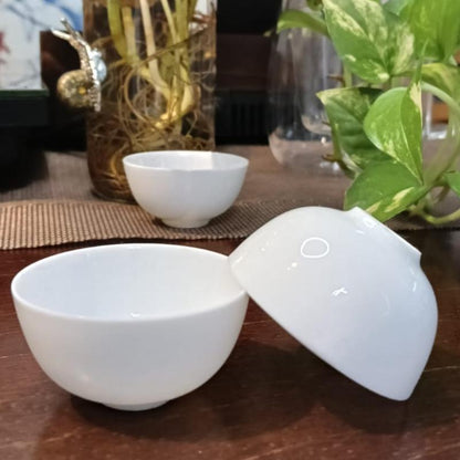 White Porcelain Ruochen'uo (Ping Pong Cup) – A Masterpiece of Traditional Chinese Tea Ware - OVP Tea