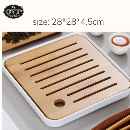 Tea Brewing tray, Bamboo - OVP Tea
