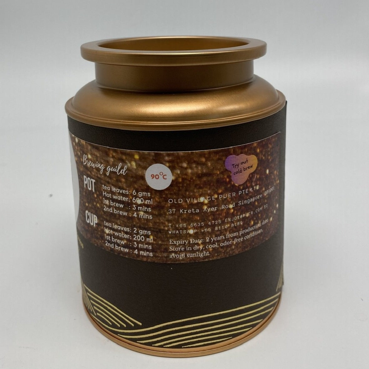 OVP IMPERIAL TREASURE, Award-Winning Jasmine Shou PuEr Loose Tea in gift tin 2012 - OVP Tea