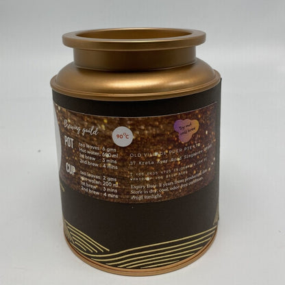 OVP IMPERIAL TREASURE, Award-Winning Jasmine Shou PuEr Loose Tea in gift tin 2012 - OVP Tea