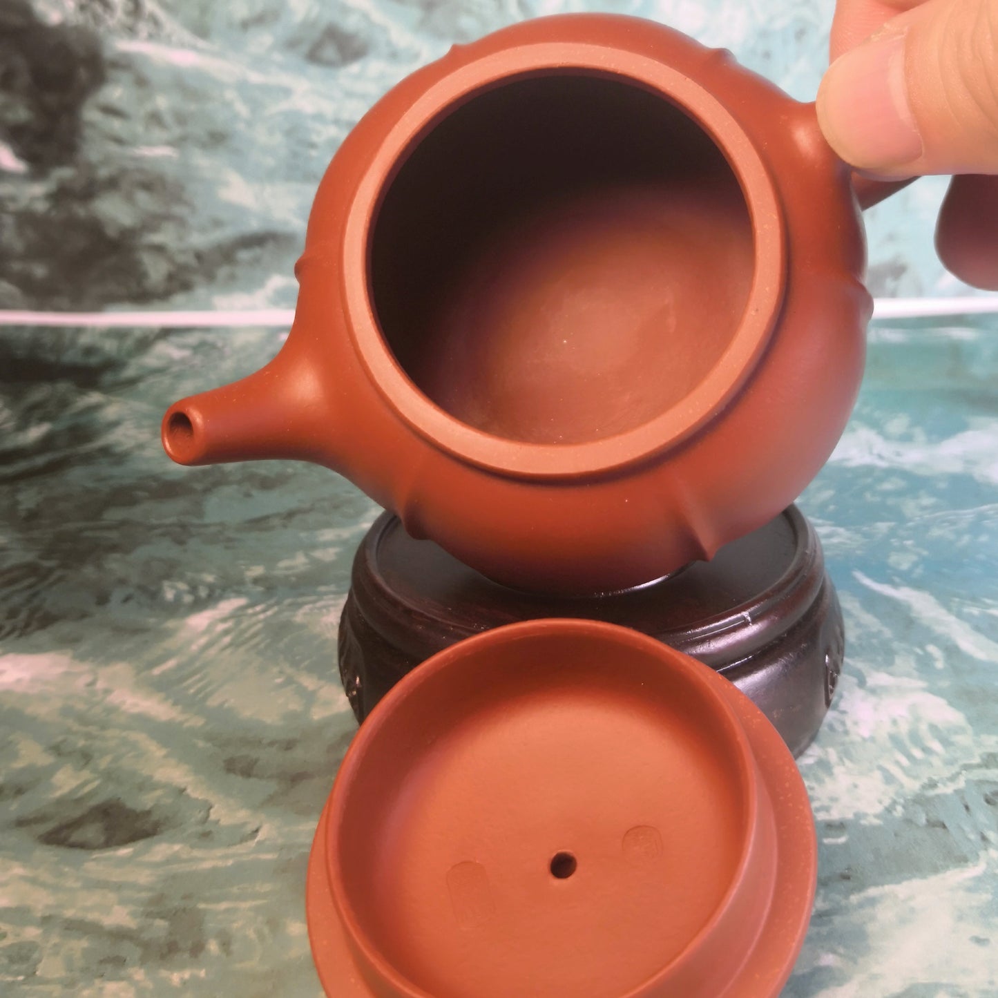 Zisha teapot Lotus Petals, handmade by artist Level 4, TANG Li-Jie（L4-2019） - OVP Tea