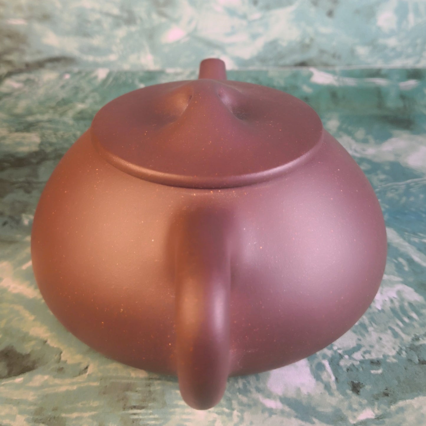 Zisha teapot Jing Zhou Shi Piao, handmade by Studio Craftsmanship CAO Dan, Zi Ni - OVP Tea