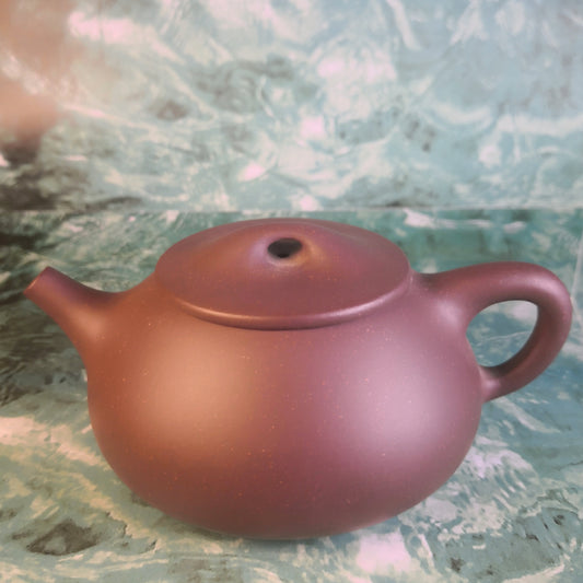 Zisha teapot Jing Zhou Shi Piao, handmade by Studio Craftsmanship CAO Dan, Zi Ni - OVP Tea