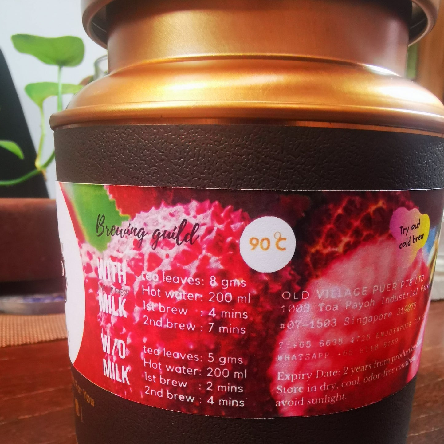 LYCHEE ONCE MORE Lychee Black Tea loose leaves - OVP Tea