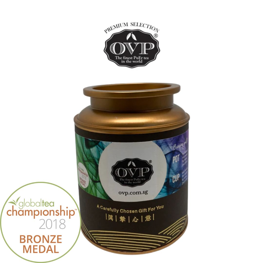 FRESH FUSION® Award-Winning Old Village Sheng PuEr Loose Tea in Gift Tin - OVP Tea
