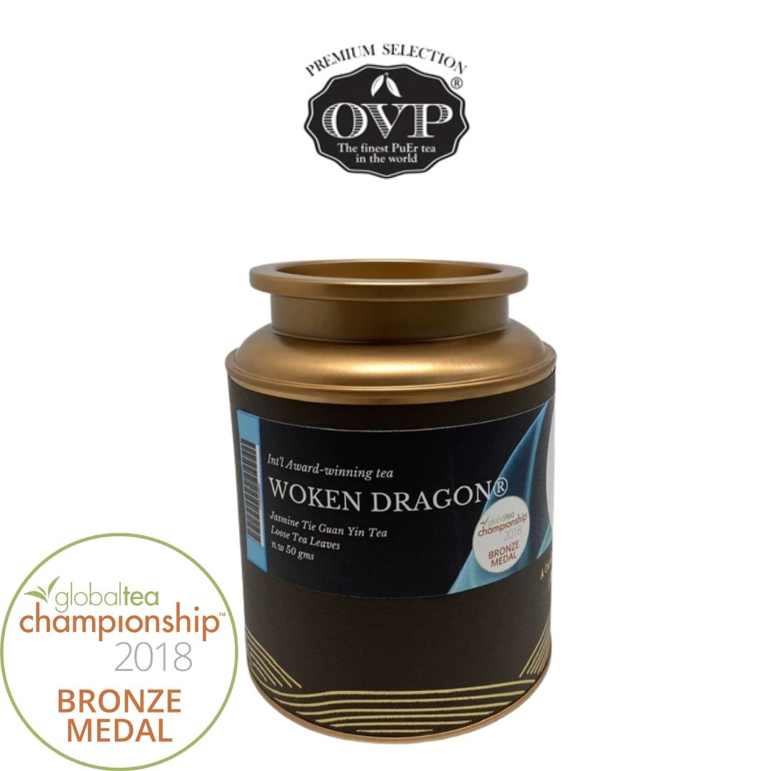 WOKEN DRAGON®, Award-Winning Old Village Jasmine Oolong Loose Tea - OVP Tea