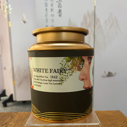 White Fairy™ OVP Fu Ding white tea, 1842 Shou Mei Loose Tea in Tin - OVP Tea