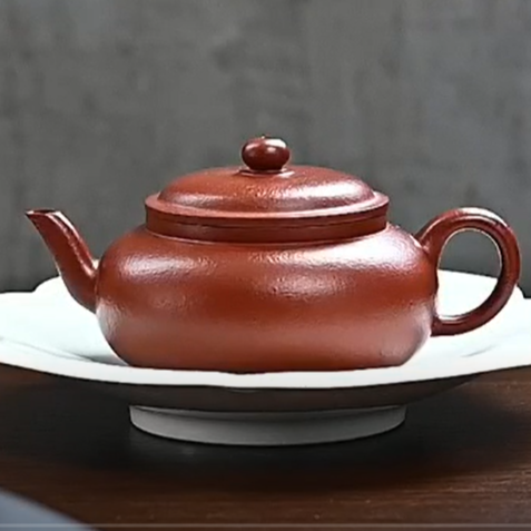 Zisha teapot Gong Deng, handmade by artist Level 3, CHEN Hua-Jun（L3-2021）Zhu Ni - OVP Tea